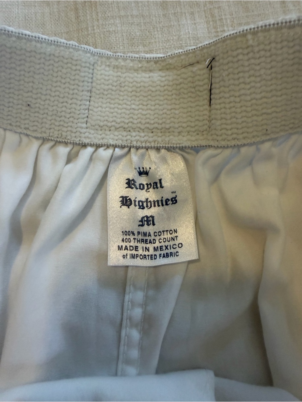 Royal Heighnies Original Lounge Pant White Size Small - Picture 9 of 14